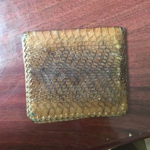 Authentic handmade cobra skin wallet