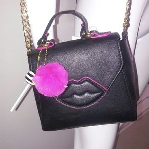 Betsy Johnson little black purse