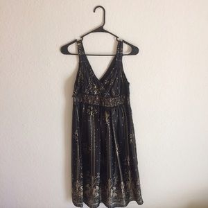 Black with Gold dress