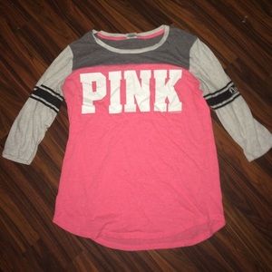Victoria secret pink 3 quarter length shirt