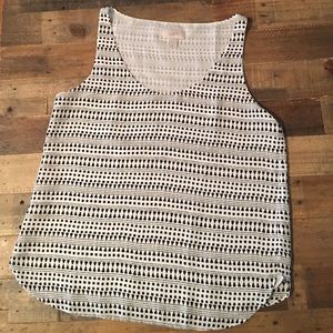 Ann Taylor Loft Sleeveless Blouse Tank Medium