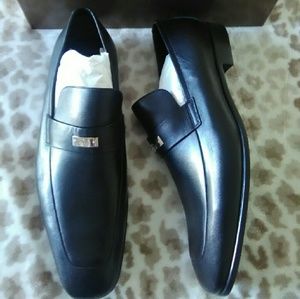 Men's Gucci black leather slip on size 12.5