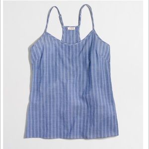 JCrew Striped Racerback Cami Top Size 10
