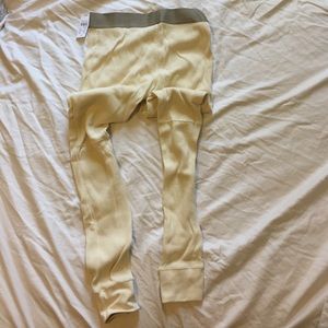 F.O.G Pac Sun Cream Waffle Leggings, Size Medium
