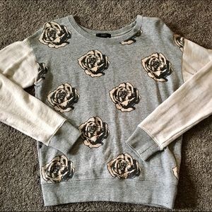 J. Crew Pop Art Flowers Sweatshirt