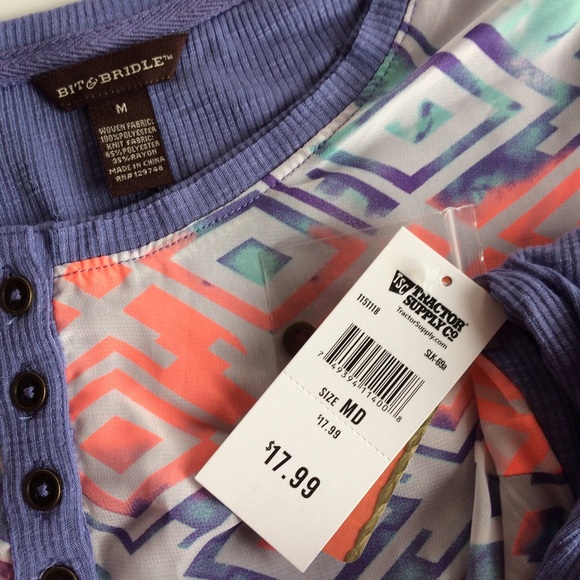 Purple & colorful Top - Picture 4 of 4