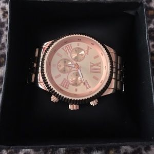 Rose Gold Boyfriend Watch