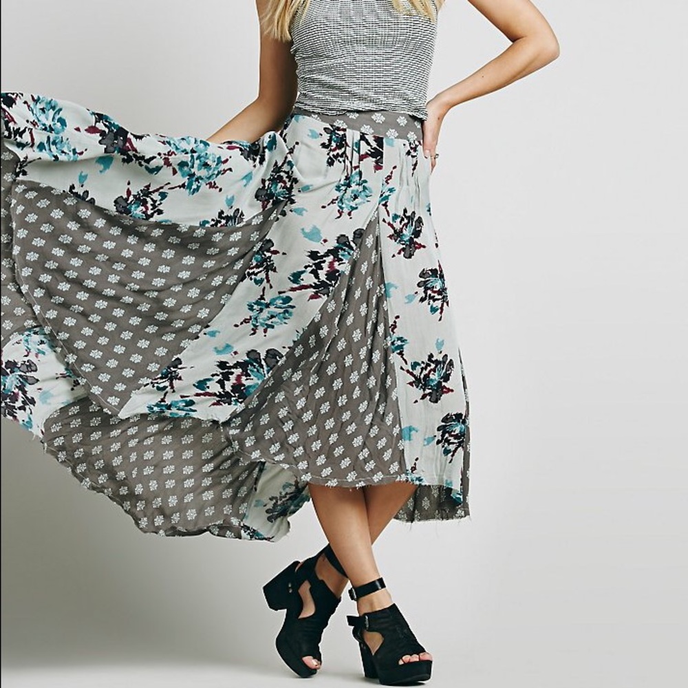 Free People Show You Off high-low maxi skirt