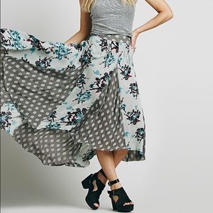 Free People Show You Off high-low maxi skirt