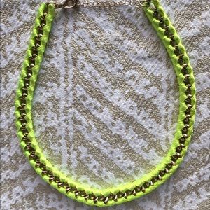 Neon yellow necklace