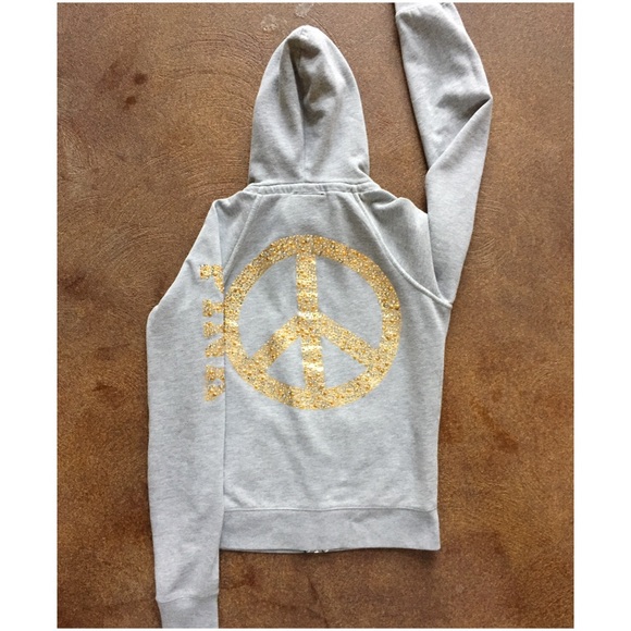 VICTORIAS SECRET Peace Bling Hoodie Size M