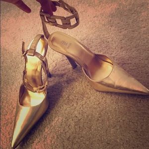 Bakers gold heels