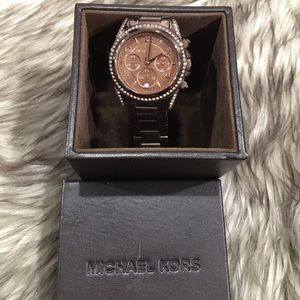Michael Kors Chocolate Brown Pavé Watch
