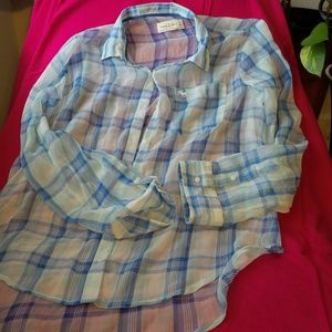 Abercrombie shirt in blue large