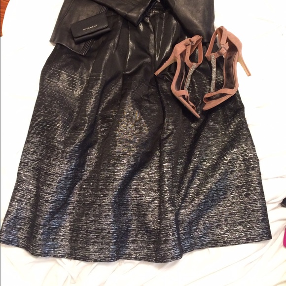 Shoshana silver and black midi skirt - Picture 2 of 4