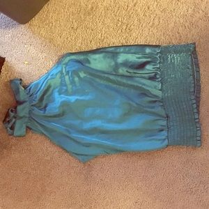 Silk turquoise dress shirt