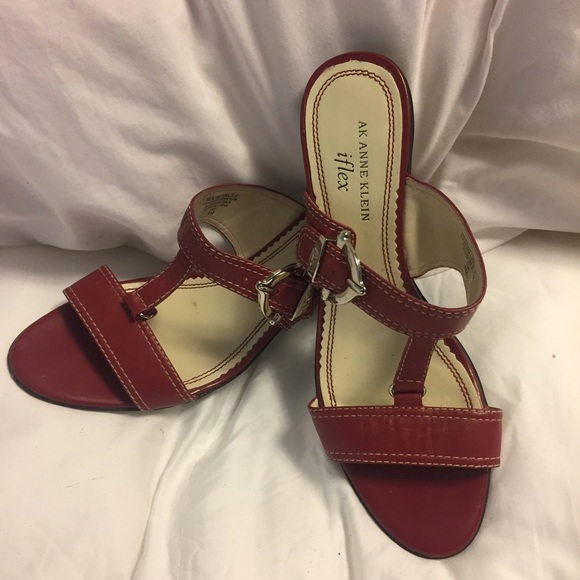 Anne Klein iflex Red Dress Sandels