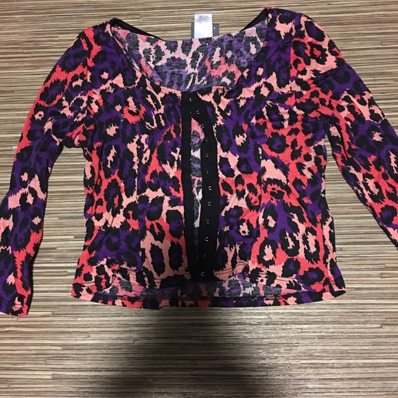 Animal print blouse
