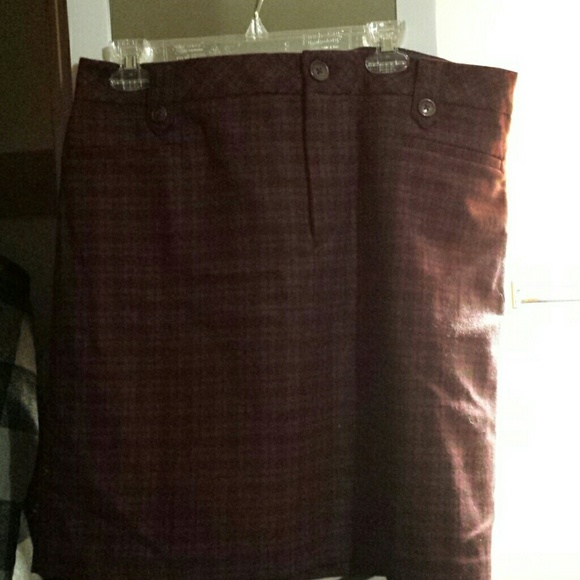 Eddie Bauer winter plaid skirt