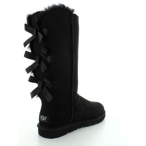 Uggs tall triple bailey bow