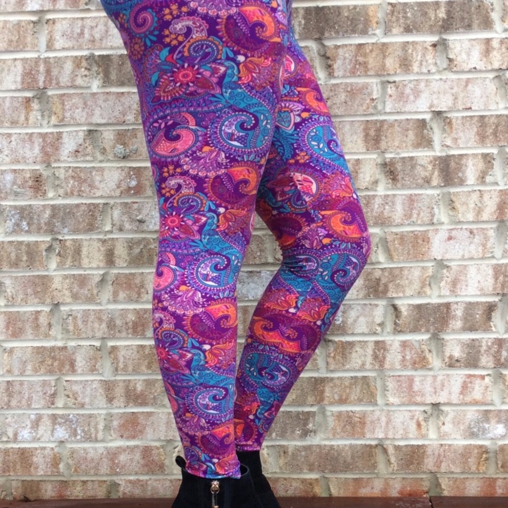Child Of Serendipity Paisley pattern leggings