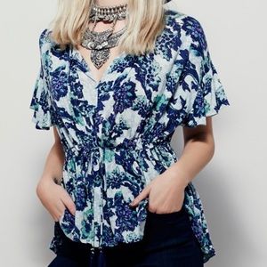 Free People Orange Top