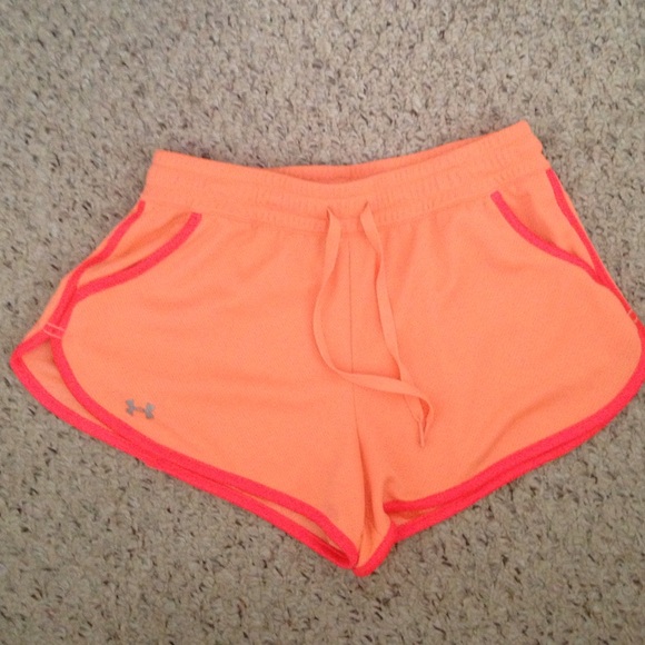 Neon Orange Under Armour Shorts