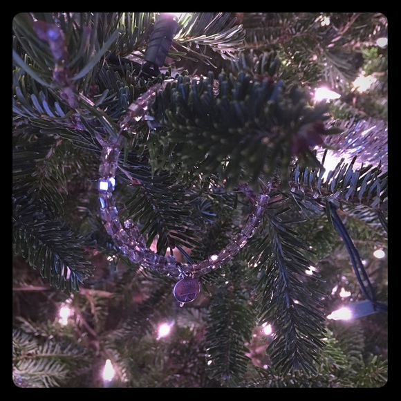 Alex and Ani smoke beaded bracelet