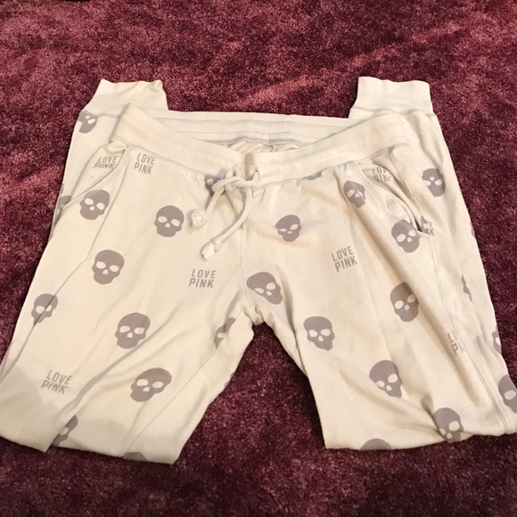 Victoria's Secret - PINK - grey skull joggers
