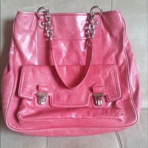 leather COACH purse
