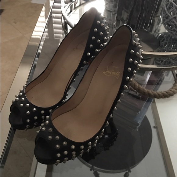 Christian Louboutin Prive Spiked Pump, size 38