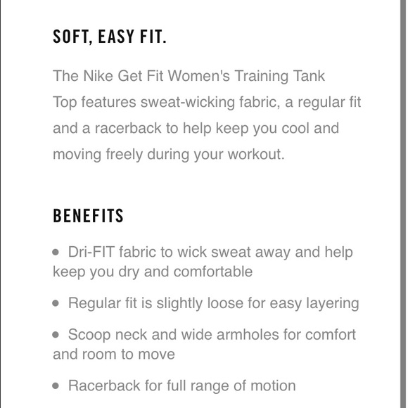 Nike Tops - Nike Get Fit training tank dri fit slim fit M Nike Tops - Nike Get Fit training tank dri fit slim fit M