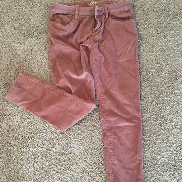 LOFT blush corduroy jeans size 26