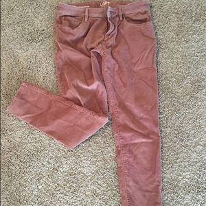 LOFT blush corduroy jeans size 26