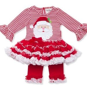 Red Santa Tutu Set