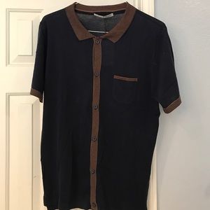Zara Man button up polo XL brand new with tags