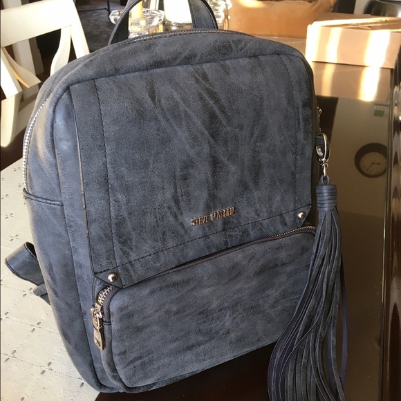 Gray Suede Steve Madden Backpack