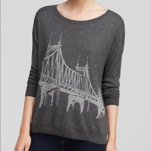Joie Eloisa bridge pattern knit sweater in size xs