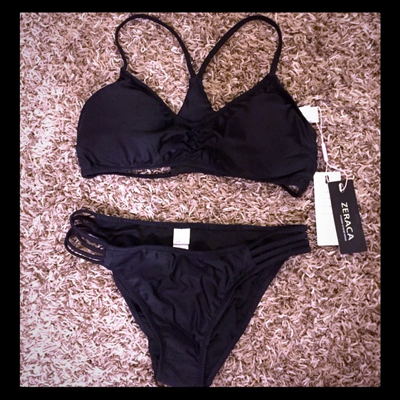 zeraca Other - Zeraca size small black bikini padded top