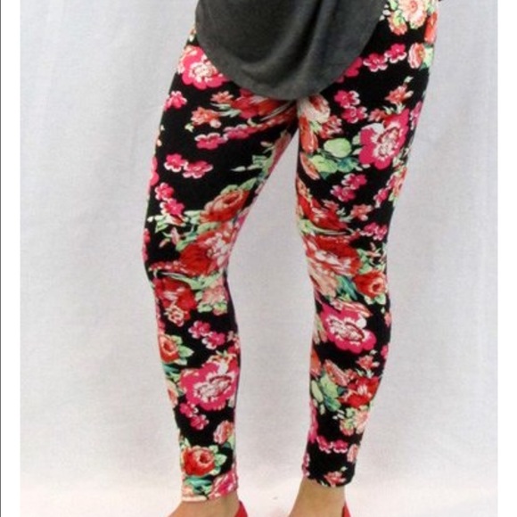 Rose leggings One Size