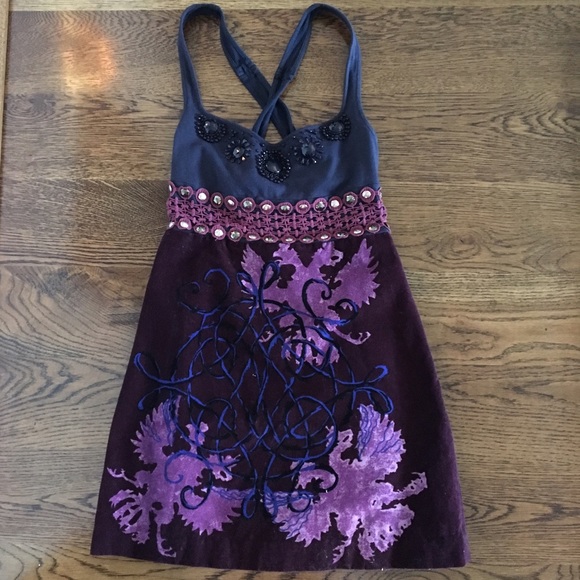 Free People Velvet Dress - Picture 1 of 3