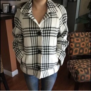 gap plaid coat
