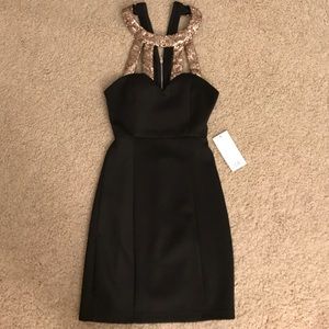 Tobi black mini dress