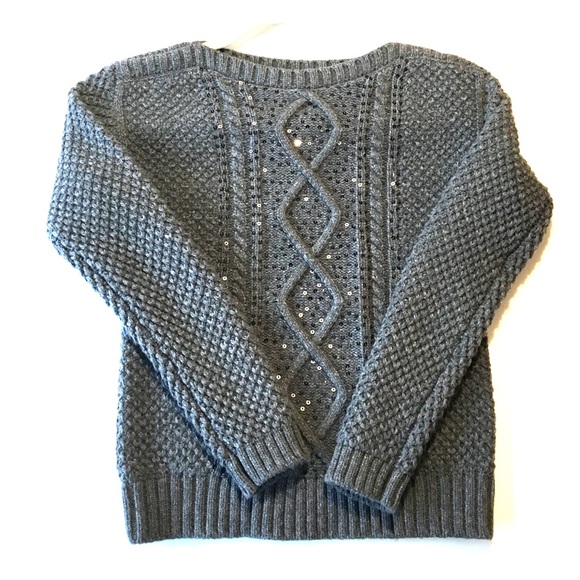 girls gray sweater