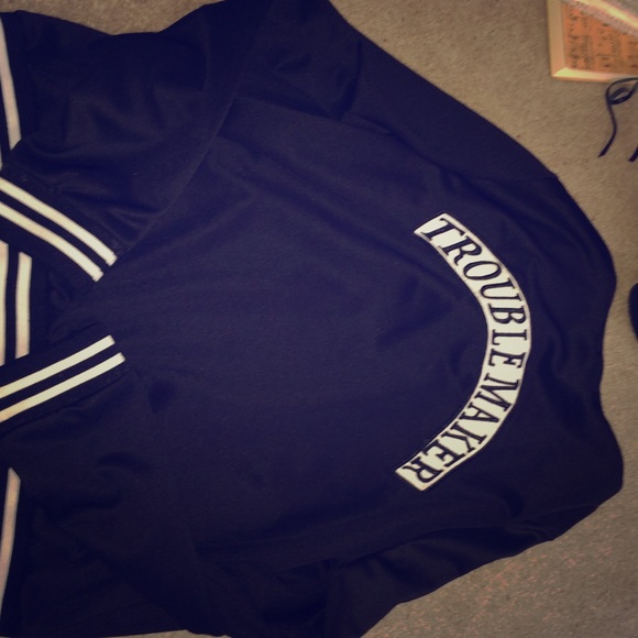 "Troublemaker" Collared Jacket