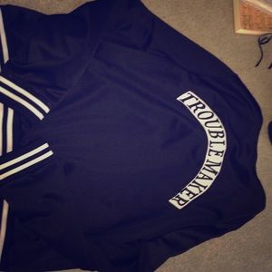 "Troublemaker" Collared Jacket