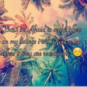 I will except most offers❤️