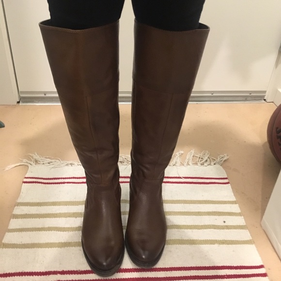 ALDO dark brown, authentic knee-high leather boots