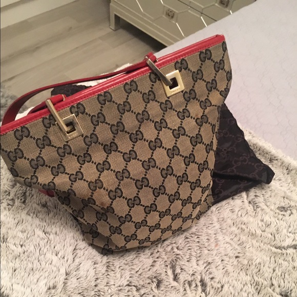 Vintage Gucci Canvas Tote