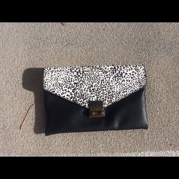 JCrew Leopard-print clutch. Brand new